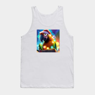 Cute Parrot Drawing Tank Top